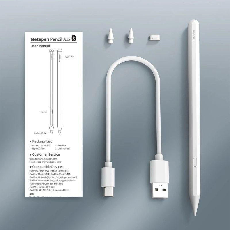 Metapen Pieštukas A12 for iPad - Baltas