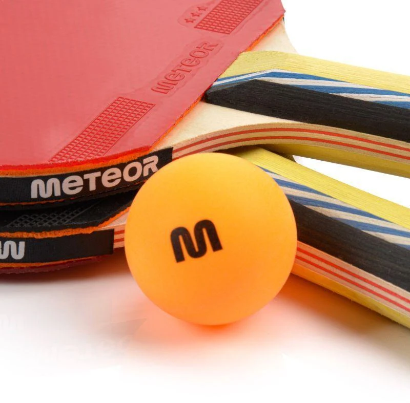 Stalo Teniso Rinkinys METEOR MISTRAL***, 2 Raketės ir 3 Kamuoliukai