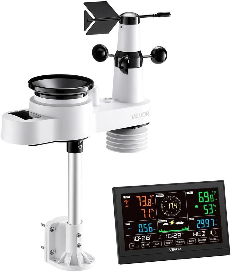 VEVOR 5-in-1 Wi-Fi orų stotis su saule