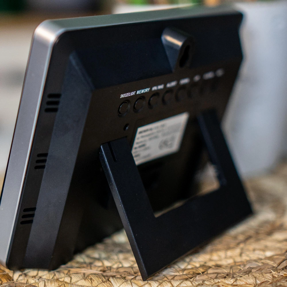 Grandininis pjūklas Meteorologinė stotis RCC – Elektroninė, bevielė, jutiklinė, juoda