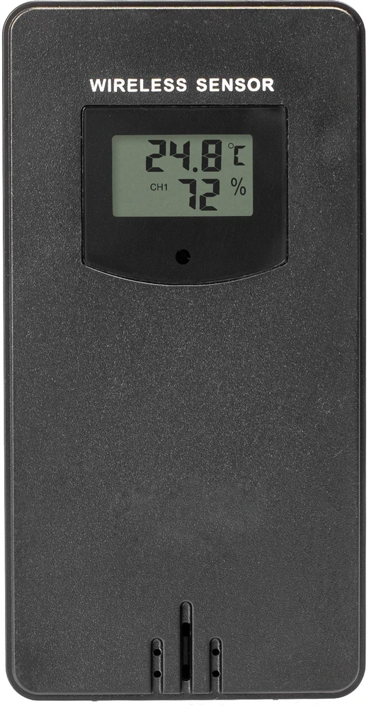 Grandininis pjūklas Meteorologinė stotis RCC – Elektroninė, bevielė, jutiklinė, juoda
