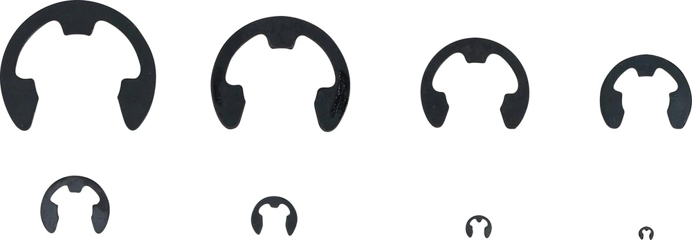 BGS METRINIŲ E FORMOS FIKSAVIMO ŽIEDŲ RINKINYS | 1,5–22 MM | 300 VNT. (8039)