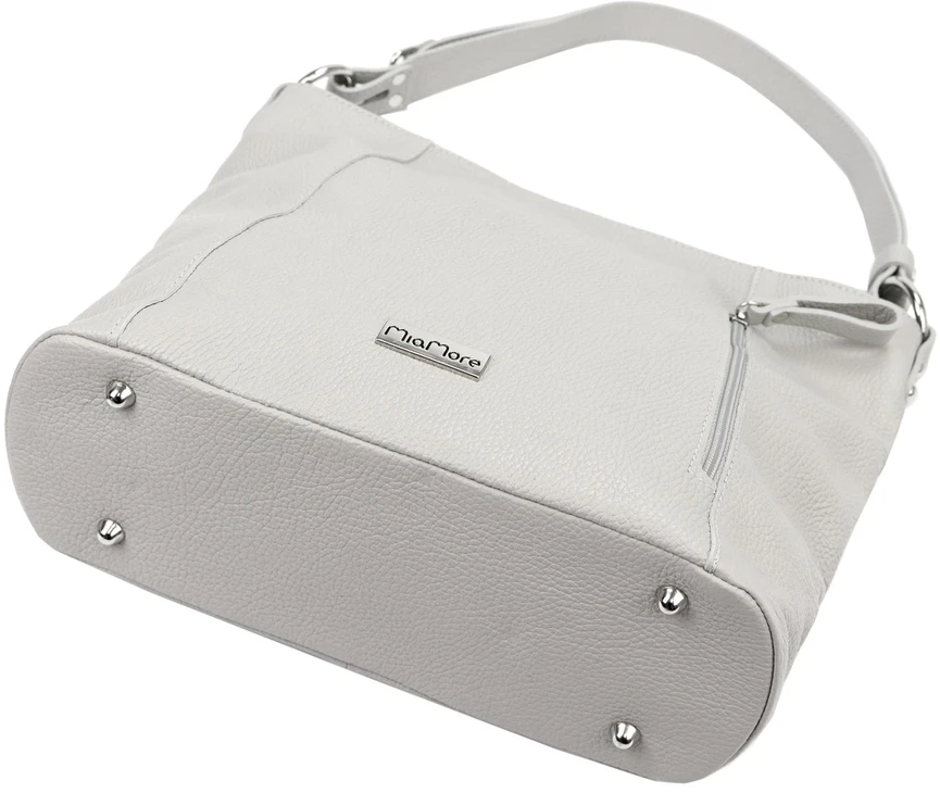 MiaMore damska torebka na ramię shopperbag skórzana su kieszeniami