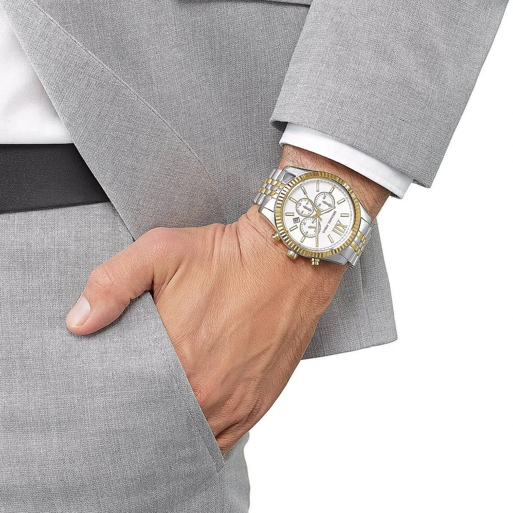 „Michael Kors MK8344 Lexington“ vyriškas dviejų spalvų laikrodis