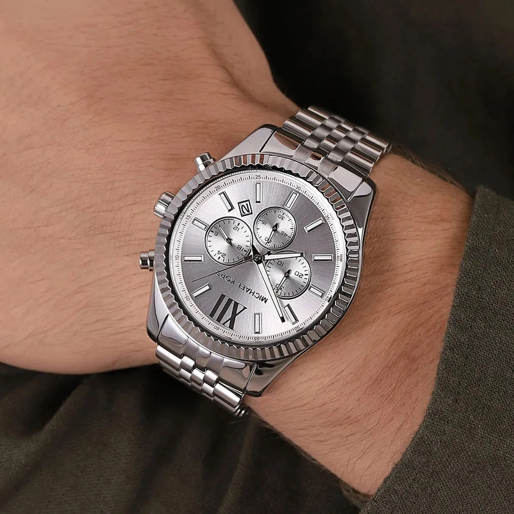 „Michael Kors“ MK8405 „Lexington“ vyriškas sidabrinis laikrodis