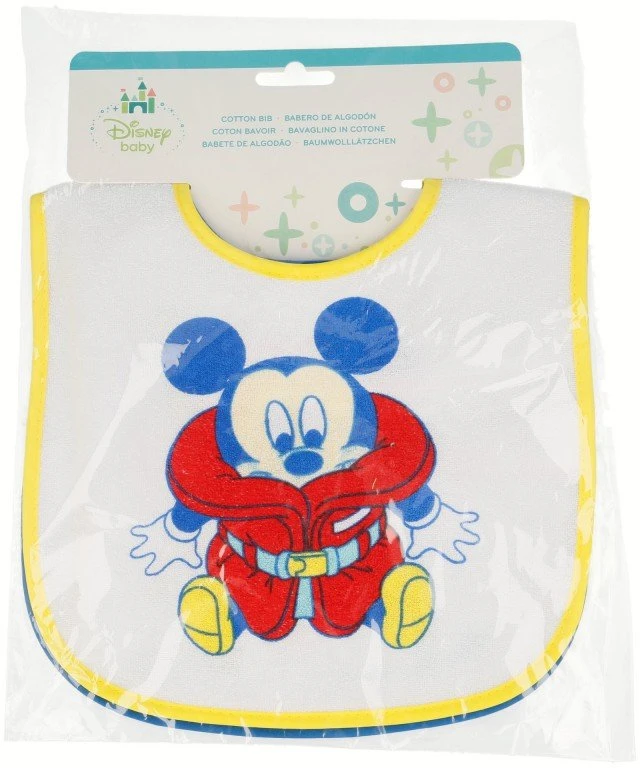 Mickey Mouse - Velcro bib (2 pcs)
