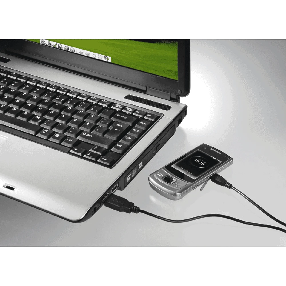 Hama Micro-USB įkrovimo ir duomenų kabelis, 1,4 m, juodas