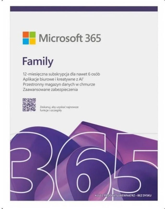 „Microsoft 365 Family + Copilot PL“ – vienerių metų licencija