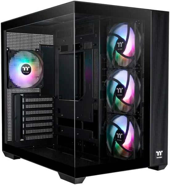 Midi Thermaltake View 380 TG ARGB Juodas