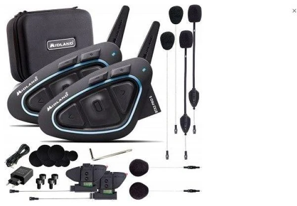 Motociklo domofonas Midland BTX2 PRO S LR-TWIN