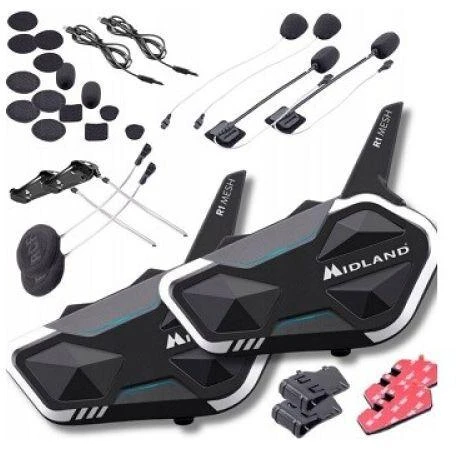 Motociklo domofonas Midland R1 MESH TWIN