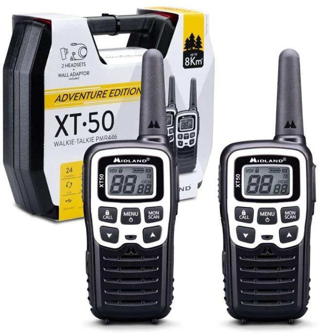 ALAN PMR MIDLAND XT50 rankinio radijo lagaminas