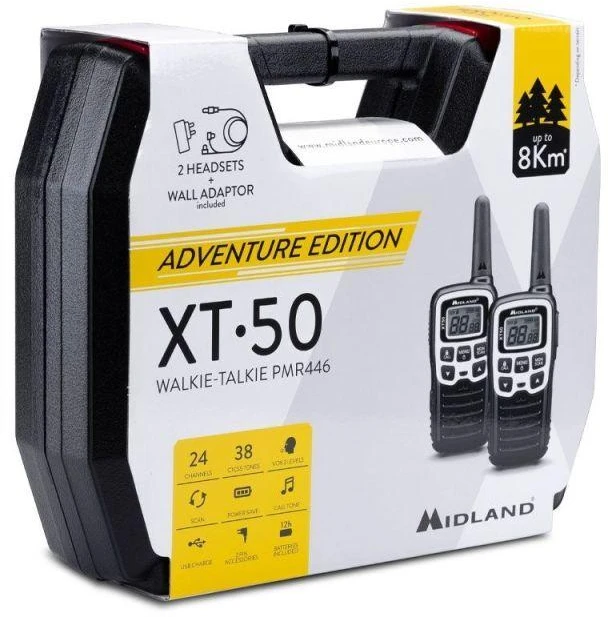 ALAN PMR MIDLAND XT50 rankinio radijo lagaminas