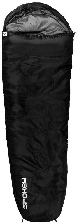 Pavasario ir vasaros tipo miegmaišis 220 cm juodas Spokey GLOBTROTTER