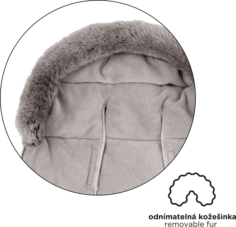 Miegmaišis vežimėliui 4 viename Petite&Mars Comfy, juodas