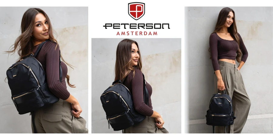 Kuprinė moterims Peterson, juoda K16