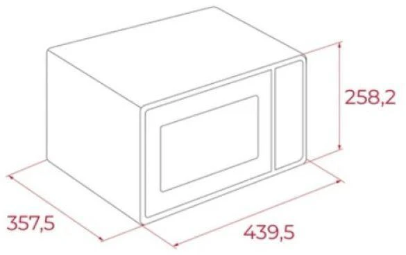 Teka MW FS20 WH Microwave 20 l 700 W Juodas, Baltas