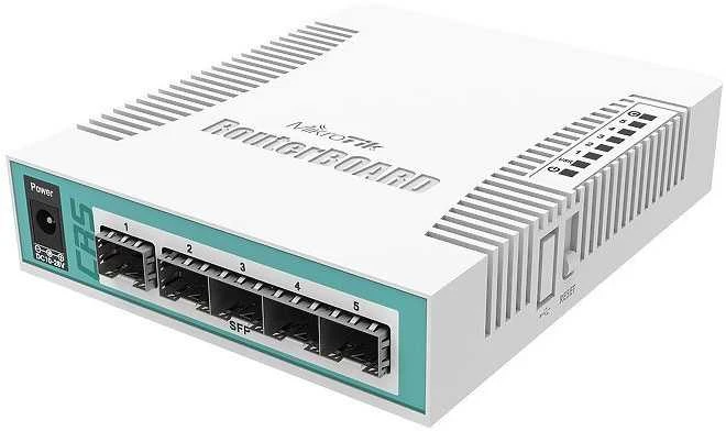 Maršrutizatorius MIKROTIK CRS106-1C-5S komutatorius 1x RJ45 1000Mb/s 6x SFP