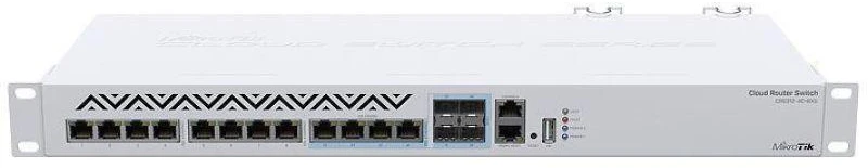Ausinės MikroTik CRS312-4C+8XG-RM komutatorius 12x RJ45 10G