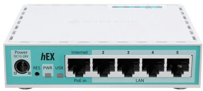 Mikrotik hEX gigabitinis Ethernet maršrutizatorius, baltas