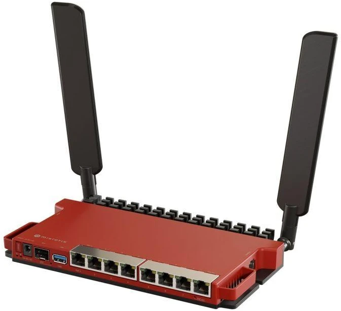 „MikroTik“ L009UiGS-2HaxD-IN „WiFi 6“ maršrutizatorius, 2,4 GHz (2x2), 9 prievadai