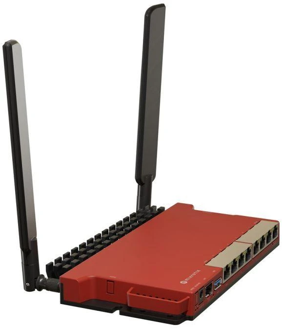 „MikroTik“ L009UiGS-2HaxD-IN „WiFi 6“ maršrutizatorius, 2,4 GHz (2x2), 9 prievadai