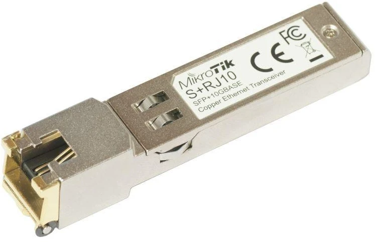 MIKROTIK MT S+RJ10 MikroTik S+RJ10 RJ45 SFP+ 10GbE copper module for Mikrotik iki 200m