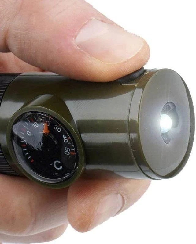 Mil-Tec Survival švilpukas 6 in 1 Olive