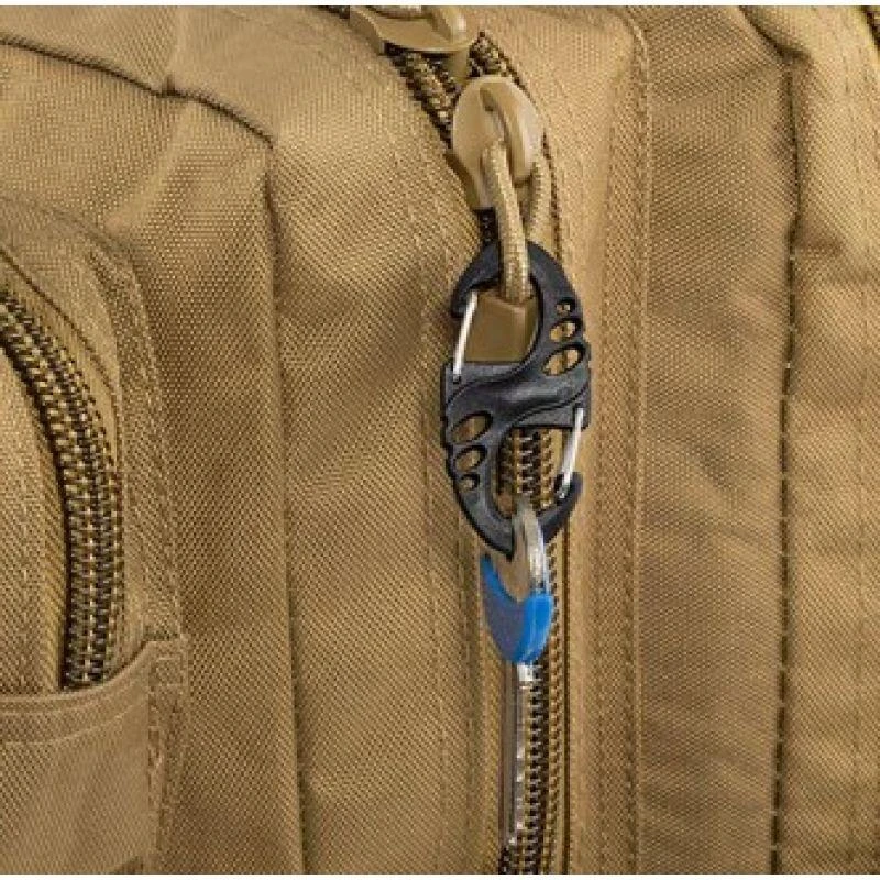 Mil-Tec S-Hook snap hook set - Juodas