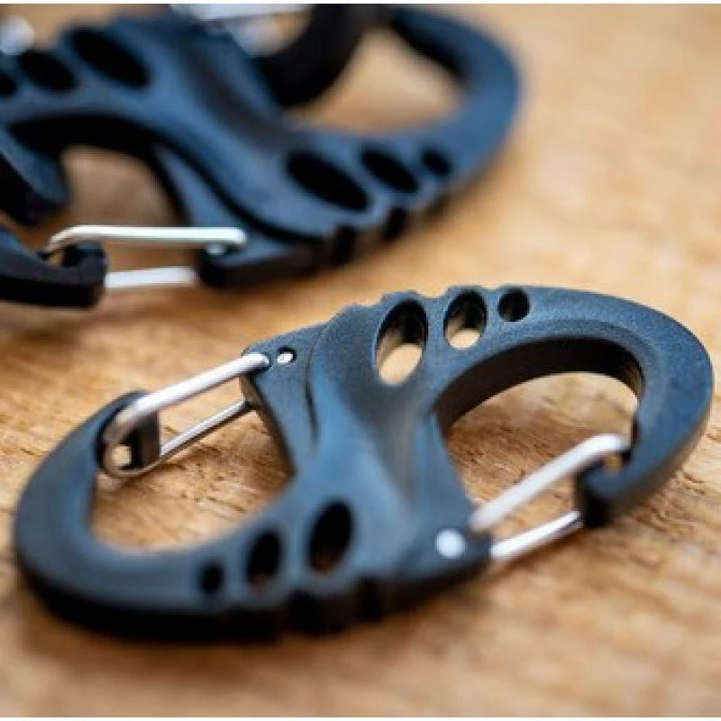 Mil-Tec S-Hook snap hook set - Juodas
