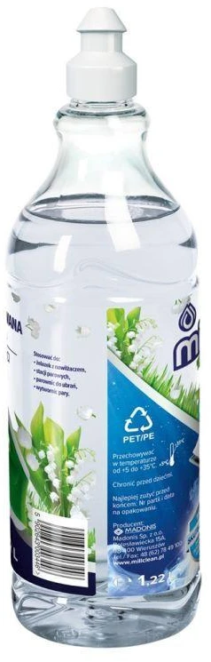 Madonis Mill Clean kvepalų demineralizuotas vanduo, skirtas didelio grynumo lygintuvams, pakalnučių skonio, 1,22 l