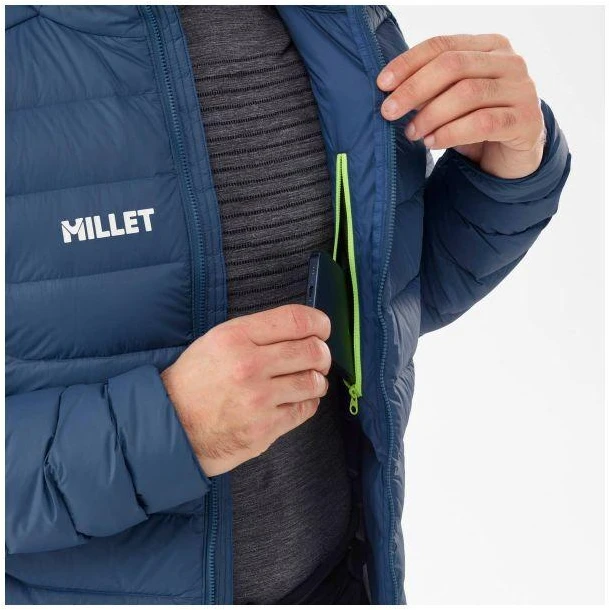 MILLET M Kamet Pūkinė striukė su gobtuvu, Tamsiai mėlyna
