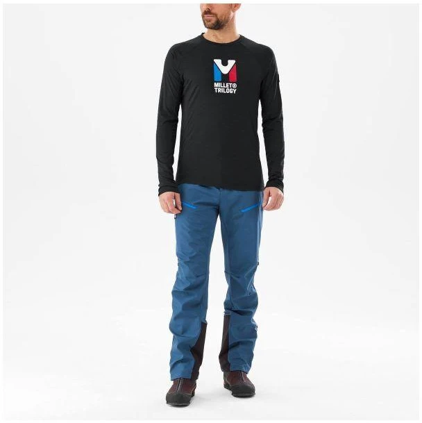 Millet M Trilogy Wool Ts Ls juoda apatinis trikotažas