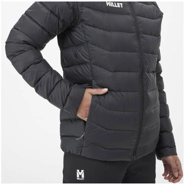 Millet W Kamet pūkinė striukė su gobtuvu juoda