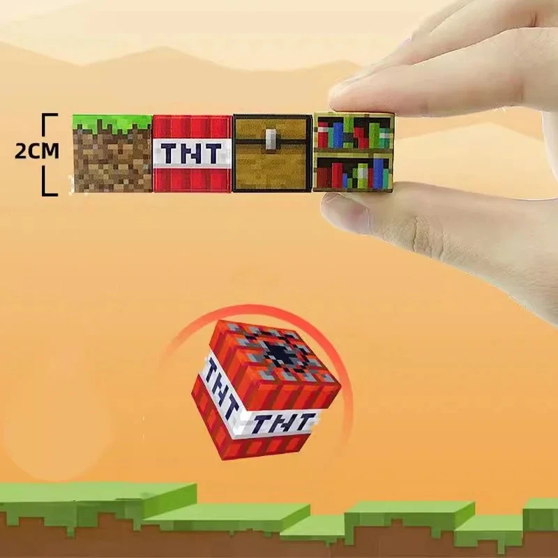 Minecraft magnetinis blokelių / kaladėlių rinkinys - 50 vnt