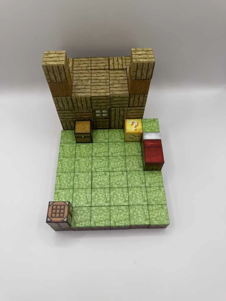 Minecraft magnetinis blokelių rinkinys - 100 vnt