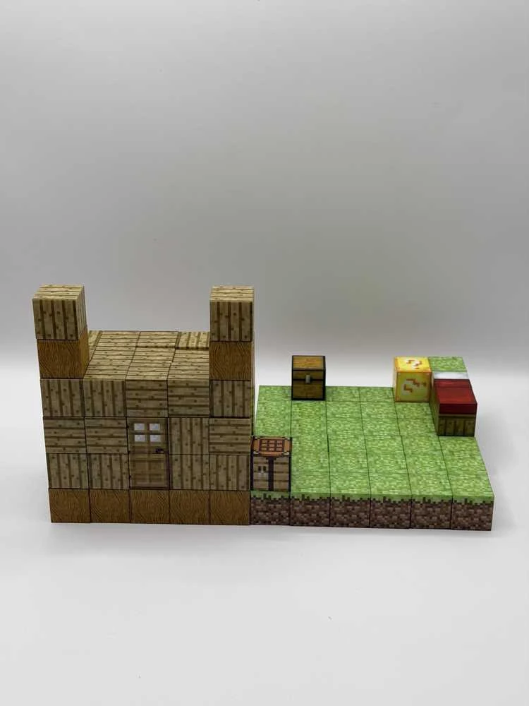 Minecraft magnetinis blokelių rinkinys - 100 vnt