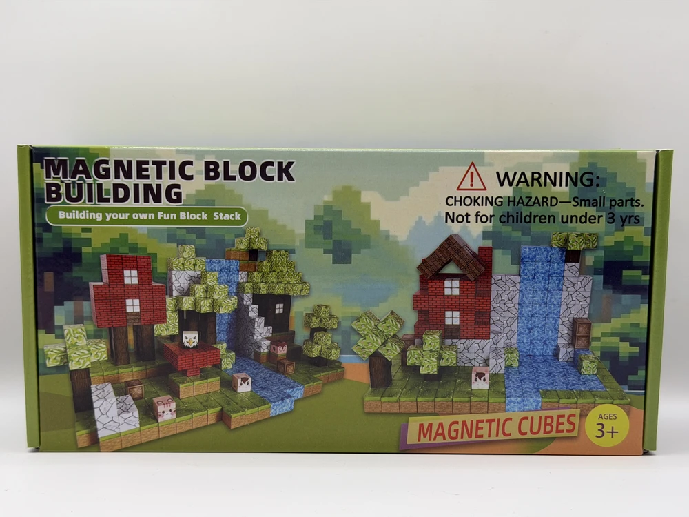 Minecraft magnetinis blokelių rinkinys - 100 vnt