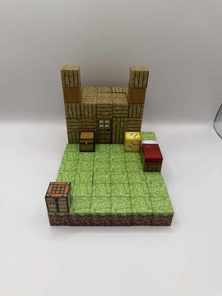 Minecraft magnetinis blokelių rinkinys - 100 vnt