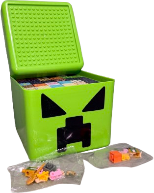 Minecraft Stiliaus magnetinis blokelių rinkinys - 184 vnt