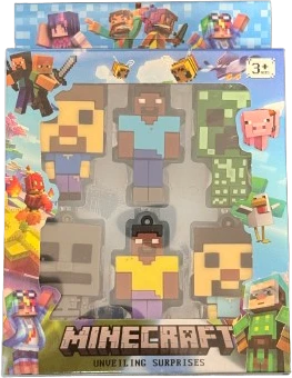 Minecraft Stiliaus Pakabukai, 6 vnt