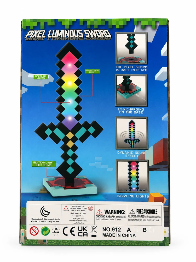 Minecraft Sword LED Žibintas