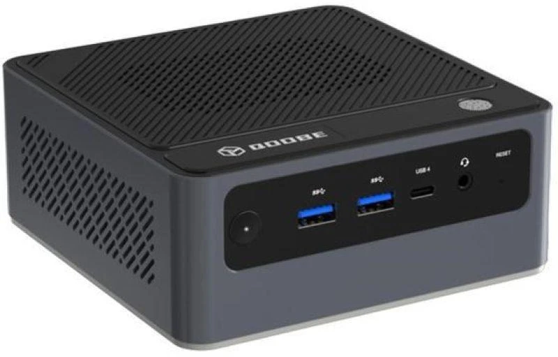 „Qoobe U155H“ mini kompiuteris su „Core Ultra 7 155H“ procesoriumi, 16 GB atmintimi, 512 GB SSD ir „Windows 11 Pro“, juodas (prekės ženklas „Morefine“)
