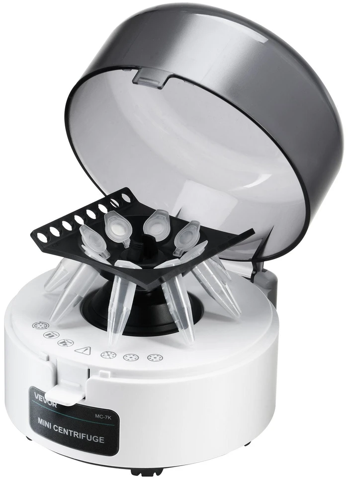 VEVOR Mini centrifuga 0.2/1.5/2 ml, 7000 aps./min.