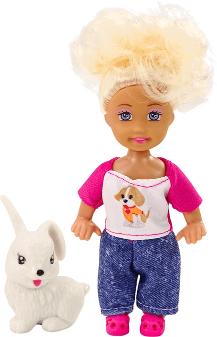 Lean Toys Lėlė su gyvūnėliu Little Animal Doll