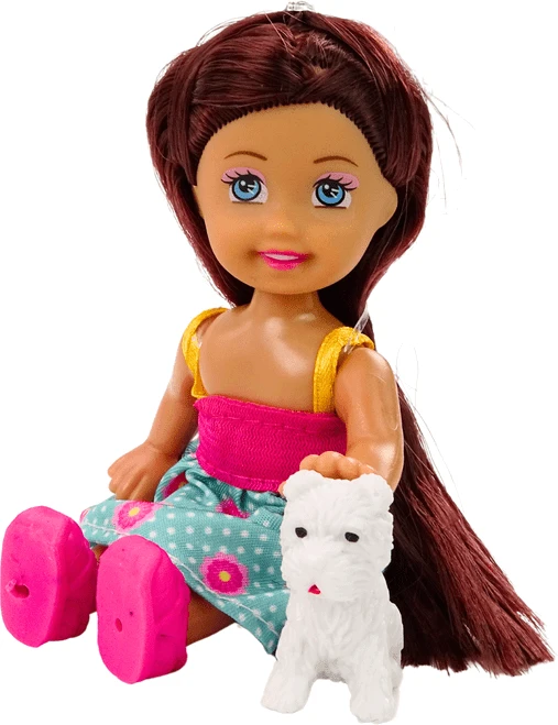 Lean Toys Lėlė su gyvūnėliu Little Animal Doll
