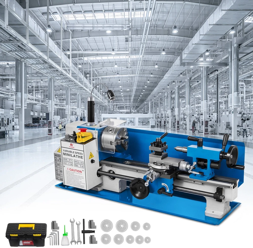 VEVOR Mini metalo tekinimo staklės 550 W, 50-2500 RPM