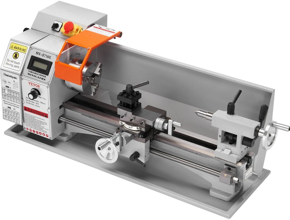 VEVOR mini metalo tekinimo staklės 7 x 16 col.