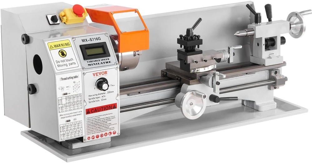 VEVOR mini metalo tekinimo staklės 7 x 16 col.
