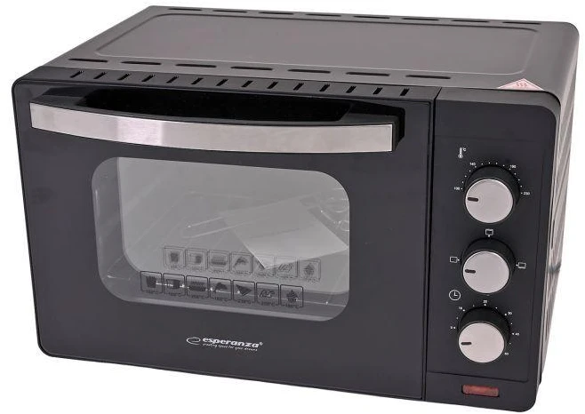 Mikrobangų krosnelė Esperanza EKO008N Mini Oven 20 l 1280 W Juodas